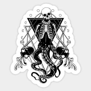 Zodiac: Aquarius - the grim cup carrier Sticker